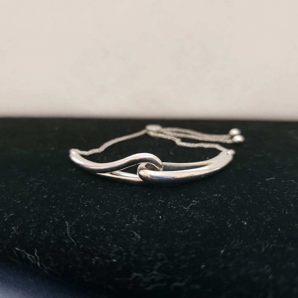 Harriet Kelsall Sterling Bracelet Interlocking Design (Fits 8 1/4”-9”) RARE - Picture 7 of 16